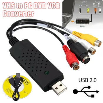 USB 2.0 Audio Television Video VHS to PC DVD VCR Converter Easy Capture Card Adapter AS99
USB 2.0 Audio Television Video VHS to PC DVD VCR Converter Easy Capture Card Adapter AS99