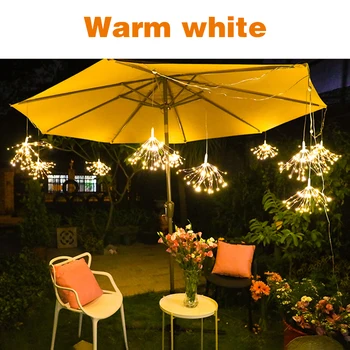 100/120/150LED Indoor Outdoor LED Light String Fireworks Lamp 8 Modes Dimmable Christmas Decorative Twinkle Starry Fairy Lights 
100/120/150LED Indoor Outdoor LED Light String Fireworks Lamp 8 Modes Dimmable Christmas Decorative Twinkle Starry Fairy Lights