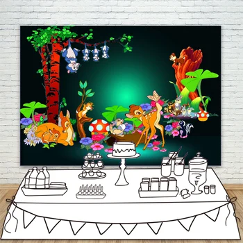 Cute Forest Animals Photo Background Cartoon Bunny Deer Bambi Photography Backdrop for Baby Shower 1st Birthday Party Supplies
Cute Forest Animals Photo Background Cartoon Bunny Deer Bambi Photography Backdrop for Baby Shower 1st Birthday Party Supplies
