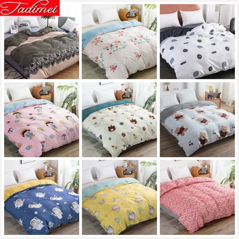 

1.2m 1.35m 1.5m 1.8m 2.0m 2.2m Bed Duvet Cover Adult Child Boy Girl Single Twin Queen Double King Size Bed Quilt Soft Cotton Big