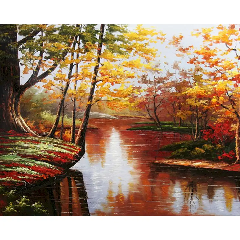 GATYZTORY Frame Autumn scenery DIY Painting By Numbers For Adults Canvas By Numbers DIY Gift Drawing On Canvas Art
GATYZTORY Frame Autumn scenery DIY Painting By Numbers For Adults Canvas By Numbers DIY Gift Drawing On Canvas Art