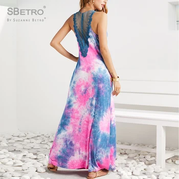 SBetro Tie Dye Mesh Insert Maxi Dress 2019 Fashion Women Sleeveless Boho Elegant Sexy Beach Dresses
SBetro Tie Dye Mesh Insert Maxi Dress 2019 Fashion Women Sleeveless Boho Elegant Sexy Beach Dresses