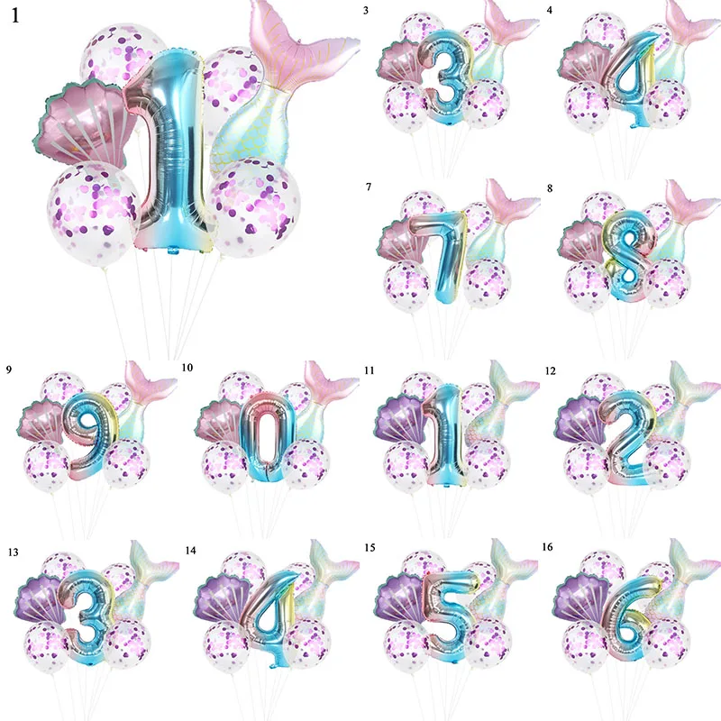 Multicolor Fishtail Digital Number Style Birthday Party Balloon Decoration Cute Beauty Fish Tail Home Party Decor Accessories
Multicolor Fishtail Digital Number Style Birthday Party Balloon Decoration Cute Beauty Fish Tail Home Party Decor Accessories