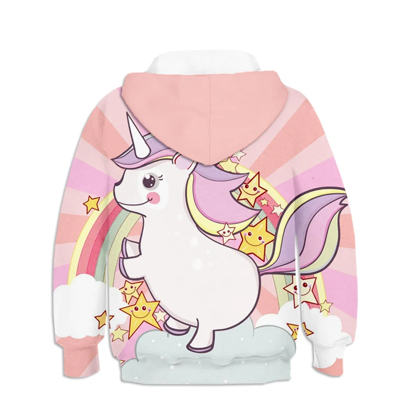 Unicorn 3D Printed Cartoon Hoodie Pullover Unicorn 3D Printed Cartoon Hoodie Pullover