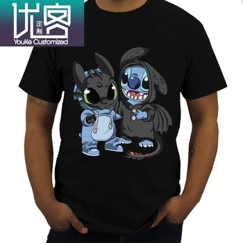 Stitch Toothless How To Train Your Dragon T Shirt Black Cotton Men S shubuzhi men cotton tshirt summer brand top tees 4XL 5XL
Stitch Toothless How To Train Your Dragon T Shirt Black Cotton Men S shubuzhi men cotton tshirt summer brand top tees 4XL 5XL