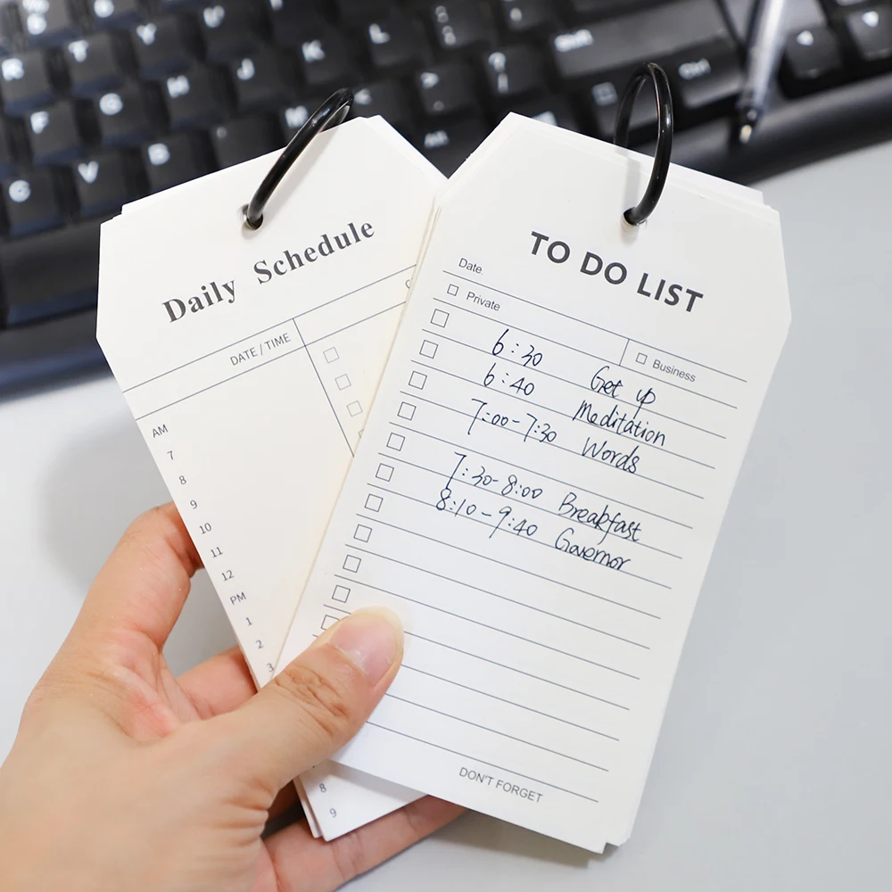 Simple 52 Sheets Single Hole Coil Daily Schedule Memo pad To Do List Notepads Schedule Planner Office School Supplies Stationery
Simple 52 Sheets Single Hole Coil Daily Schedule Memo pad To Do List Notepads Schedule Planner Office School Supplies Stationery