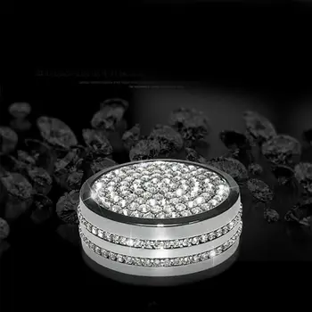 Inner Multimedia Button Cover Center Console Silver Accessories Metal+Rhinestone
Inner Multimedia Button Cover Center Console Silver Accessories Metal+Rhinestone
