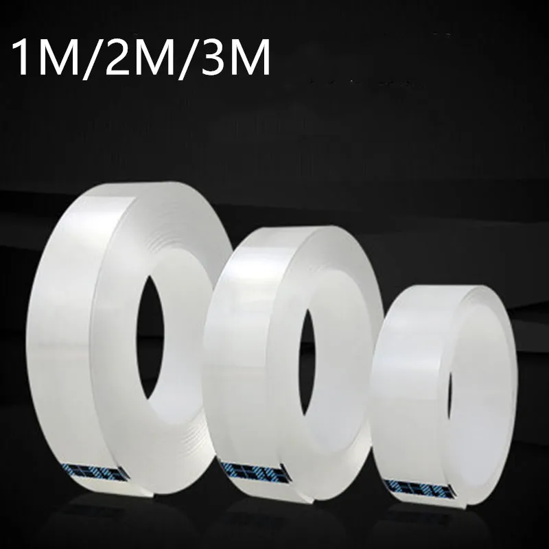 1/2/3/m Reusable Double-Sided Adhesive Nano Traceless Tape Removable Sticker Washable Adhesive Loop Disks Tie Glue Gadget
1/2/3/m Reusable Double-Sided Adhesive Nano Traceless Tape Removable Sticker Washable Adhesive Loop Disks Tie Glue Gadget