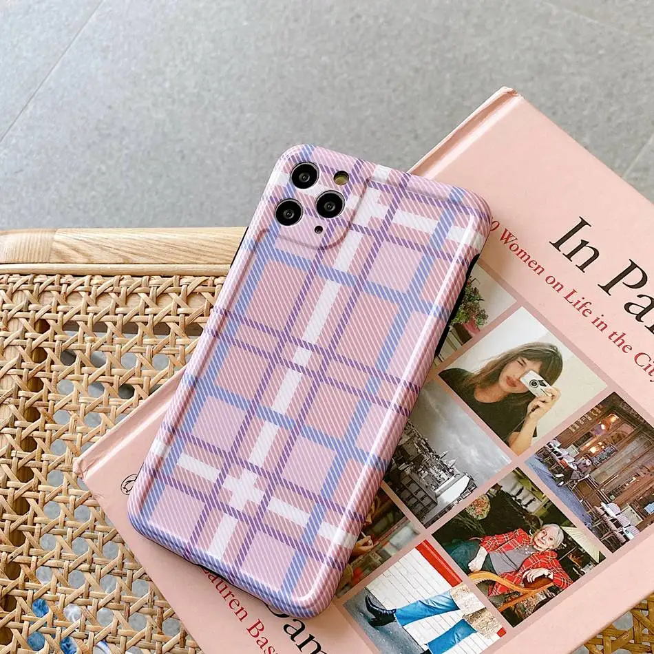 For iPhone 11 Pro XS Max XR Case Fashion ins Pink Lattice Grid Pattern Case For iPhone 8 7 Plus Soft IMD TPU Shockproof Cover
For iPhone 11 Pro XS Max XR Case Fashion ins Pink Lattice Grid Pattern Case For iPhone 8 7 Plus Soft IMD TPU Shockproof Cover