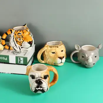 3D Animal Cute Cup Ceramic Animal Head Mugs Cartoon Coffee Mug Travel Milk Tea Cups Breakfast Morning Porcelain Cup for Gift
3D Animal Cute Cup Ceramic Animal Head Mugs Cartoon Coffee Mug Travel Milk Tea Cups Breakfast Morning Porcelain Cup for Gift