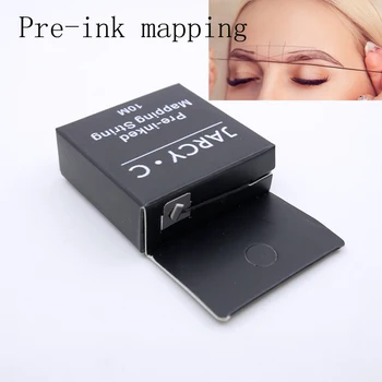 Microblading Pre Inked Mapping String Brow Ink Eyebrow Perfect Make Up tool Eyebrow Marker thread Tattoo 10m pigment Positioning