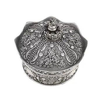 1PC Vintage Jewelry Box Antique Crown Design Trinket Treasure Chest Storage Organizer Metal Earrings Necklace/Ring Holder
1PC Vintage Jewelry Box Antique Crown Design Trinket Treasure Chest Storage Organizer Metal Earrings Necklace/Ring Holder