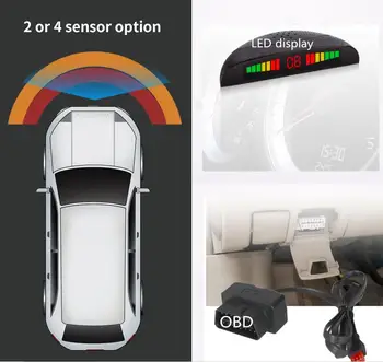 OBD digital front 4 parking sensor system LED display w+ OBD connector Triggered automatically speed lower than 20km/h original
OBD digital front 4 parking sensor system LED display w+ OBD connector Triggered automatically speed lower than 20km/h original