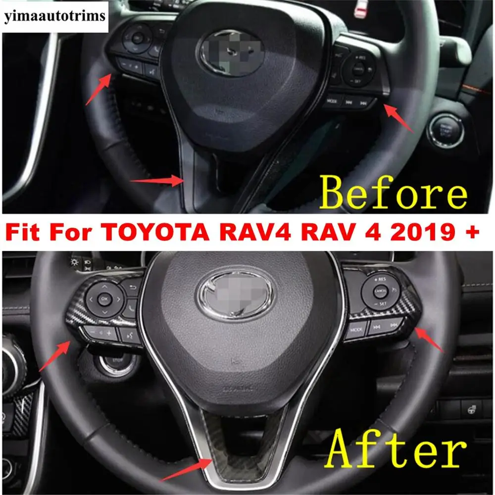Auto Steering Wheel Button Frame Decoration Panel Cover Trim Fit For TOYOTA RAV4 RAV 4 XA50 2019 2020 ABS Carbon Fiber Look
Auto Steering Wheel Button Frame Decoration Panel Cover Trim Fit For TOYOTA RAV4 RAV 4 XA50 2019 2020 ABS Carbon Fiber Look