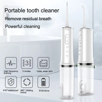 Oral Irrigator USB Rechargeable Portable Waterproof Water Flosser Dental Water Toothpick Jet 150ML Water Tank Teeth Cleaner
Oral Irrigator USB Rechargeable Portable Waterproof Water Flosser Dental Water Toothpick Jet 150ML Water Tank Teeth Cleaner