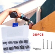 250pcs M2 Stainless Steel Phillips Flat Head Self Tapping Wood Screws Philips Screws Assortment Set
250pcs M2 Stainless Steel Phillips Flat Head Self Tapping Wood Screws Philips Screws Assortment Set