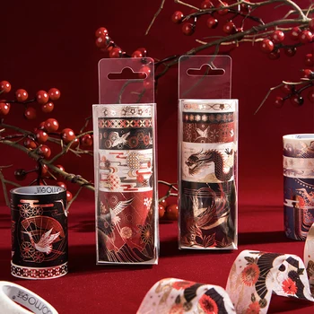 5pcs TOP Quality Bronzing Decorative Washi Tape Cute Japanese Paper Stickers Scrapbooking Vintage Adhesive DIY Stationery Tape
5pcs TOP Quality Bronzing Decorative Washi Tape Cute Japanese Paper Stickers Scrapbooking Vintage Adhesive DIY Stationery Tape