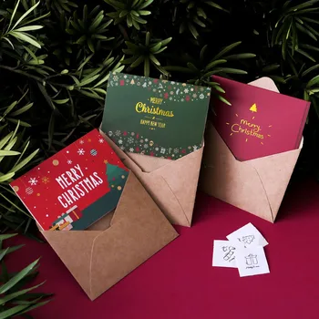 Creative Merry Christmas DIY Greeting Card With Envelope 2020 New Year Postcards Mini Party Invitation Blank Card
Creative Merry Christmas DIY Greeting Card With Envelope 2020 New Year Postcards Mini Party Invitation Blank Card
