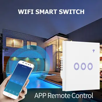 WiFi Touch Light Switch Voice APP Control Smart Switch Work for Android iOS Tempered Glass Waterproof And Scratch-Proof
WiFi Touch Light Switch Voice APP Control Smart Switch Work for Android iOS Tempered Glass Waterproof And Scratch-Proof