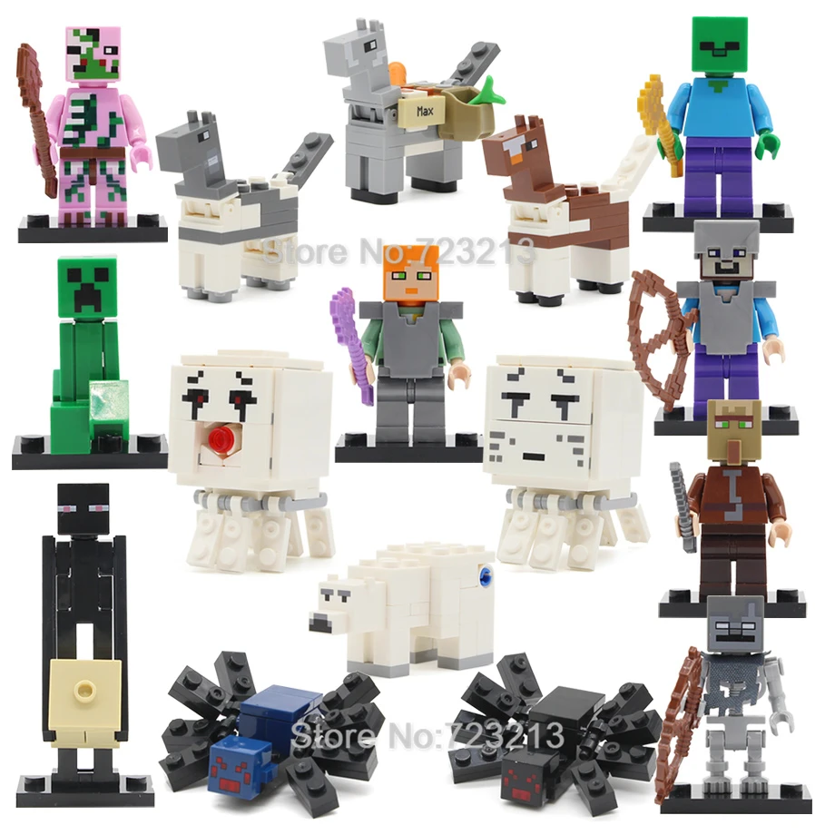 Single Sale Cartoon Figure Spider People Villager Bear Horse Building Blocks Set Model Bricks Toys For Children
Single Sale Cartoon Figure Spider People Villager Bear Horse Building Blocks Set Model Bricks Toys For Children