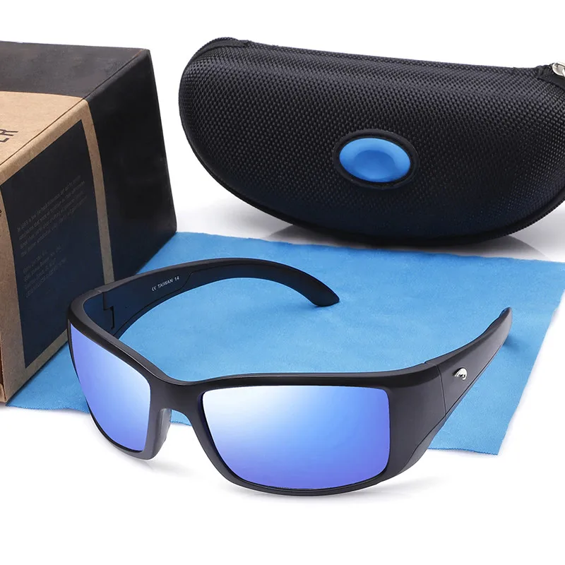 

Vintage Blackfin Square Polarized Sunglasses Men Brand Driving Eyewear Male Sport Sun Glasses Mirror UV400 Oculo With Logo