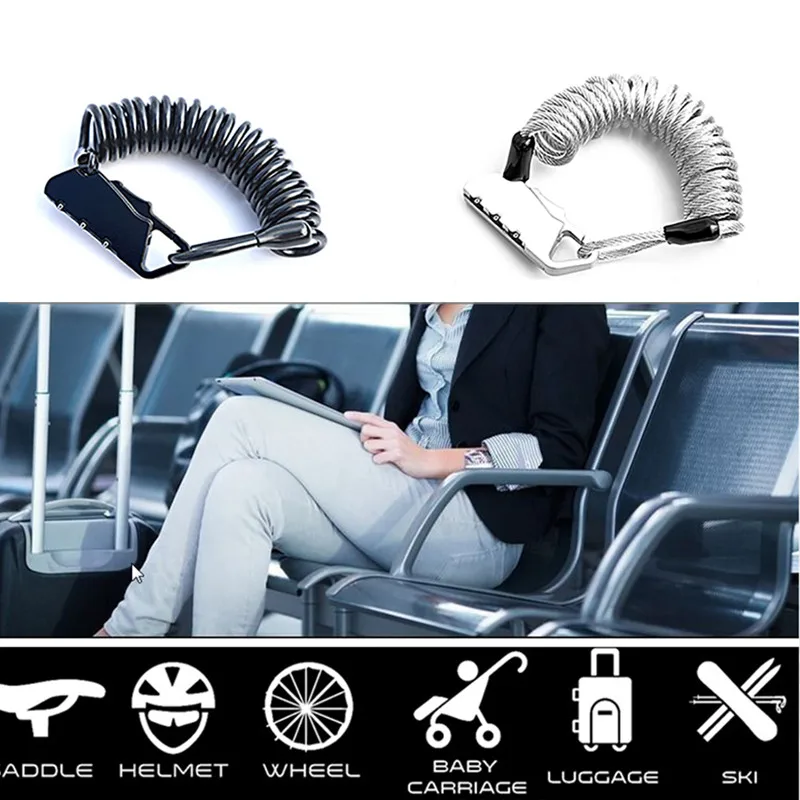 Mini Cable Password Lock 3 Bit Zinc Alloy PVC Steel Wire Safe Protective Spring Combination Locks For Bike Helmet Baby Stroller
Mini Cable Password Lock 3 Bit Zinc Alloy PVC Steel Wire Safe Protective Spring Combination Locks For Bike Helmet Baby Stroller
