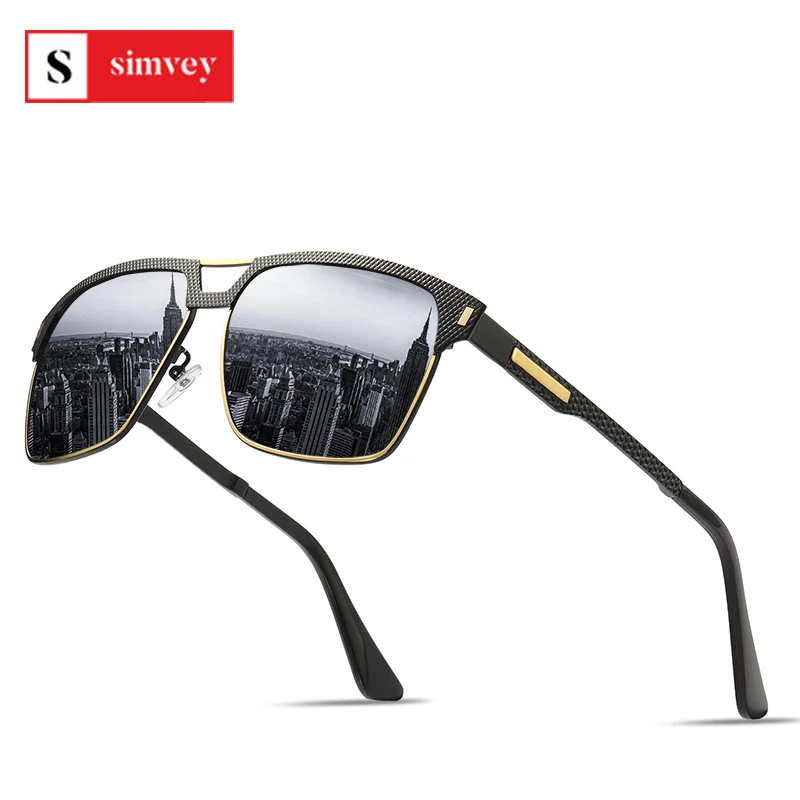 Simvey Classic Retro Mens Designer Sunglasses Outdoor Sports Polarized Fishing Golf Sunglasses Metal Frame UV400 Protection
Simvey Classic Retro Mens Designer Sunglasses Outdoor Sports Polarized Fishing Golf Sunglasses Metal Frame UV400 Protection