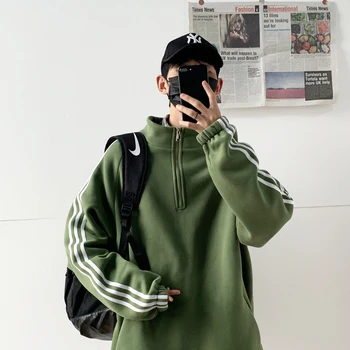 UYUK2019 Fall New Port Style Trench Coat Trend Solid Color Pullover Lapel Zipper With Extra Fleece For Men Harajuku Hoodies
UYUK2019 Fall New Port Style Trench Coat Trend Solid Color Pullover Lapel Zipper With Extra Fleece For Men Harajuku Hoodies