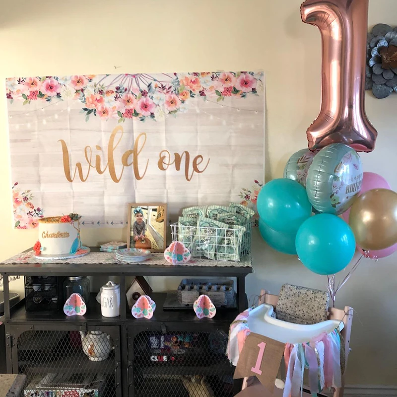 Generic Happy Birthday Decoration Birthday Girl High Chair One Banner