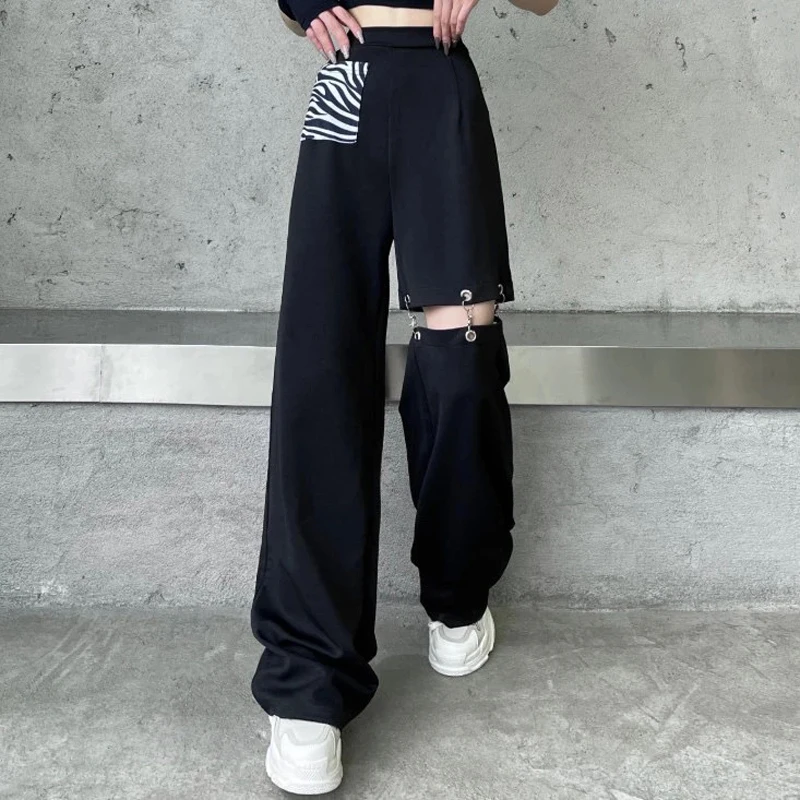High Waist Straight Pants Fashion Hollow Out Cargo Pants Women Casual Trousers Plud Size Loose High Street Pants
High Waist Straight Pants Fashion Hollow Out Cargo Pants Women Casual Trousers Plud Size Loose High Street Pants