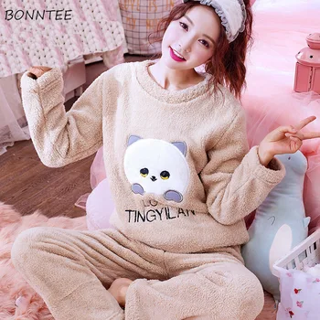 Pajama Sets Winter Women Thick Warm Coral Velvet Sleepwear Suit Flannel Long Sleeve Loose Students Lovely Womens Pajamas Kawaii
Pajama Sets Winter Women Thick Warm Coral Velvet Sleepwear Suit Flannel Long Sleeve Loose Students Lovely Womens Pajamas Kawaii