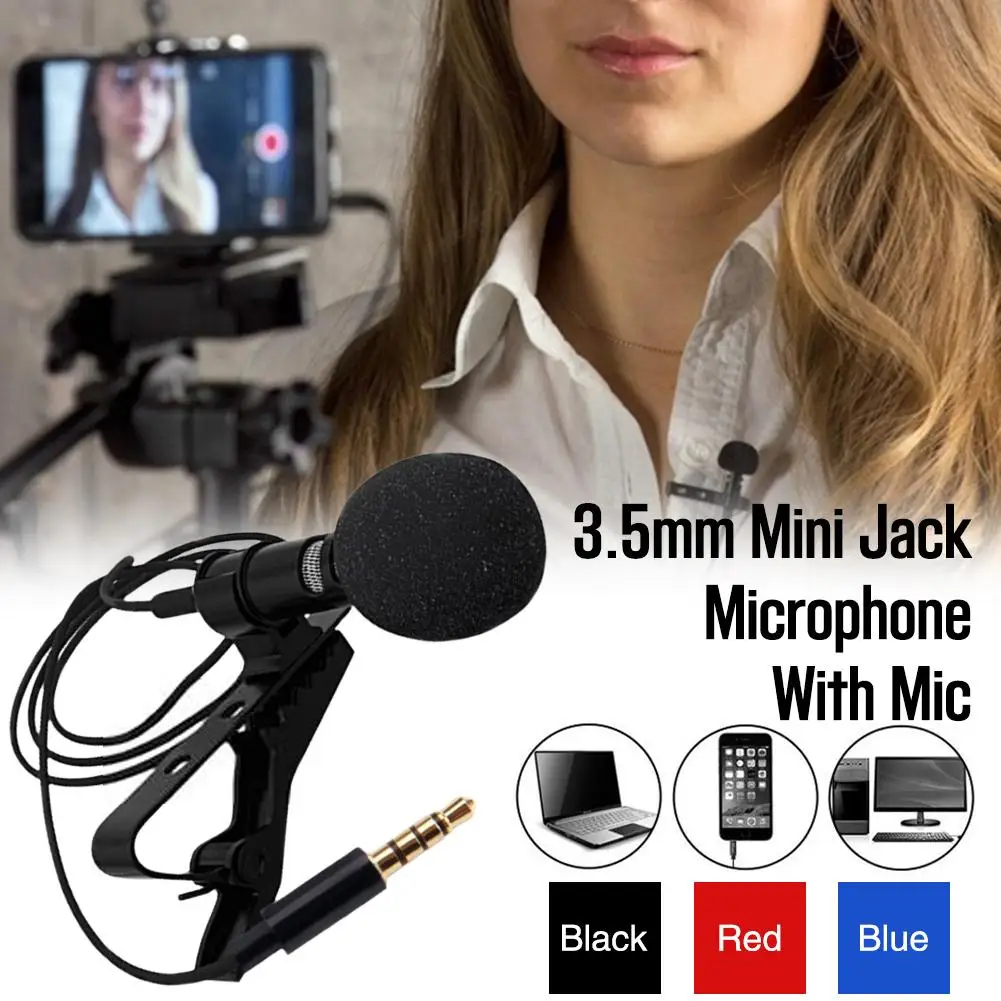 

Changba All People Karaoke Collar Clip Mini Microphone Computer Network Omnidirectional Recording Wired Capacitor