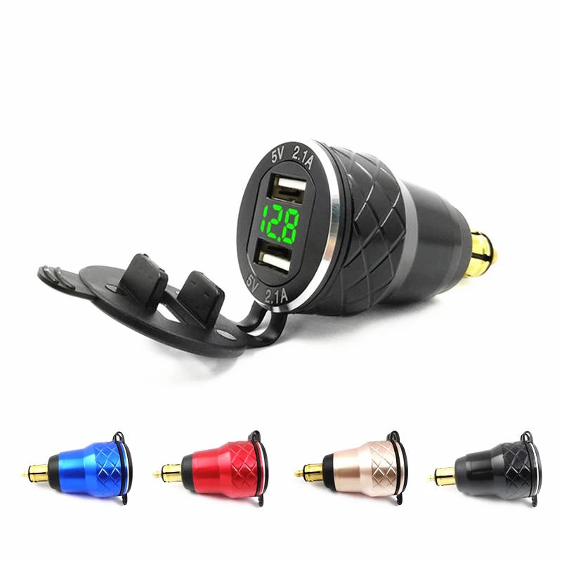Quick Charge 3.0 Dual USB Motorcycle Charger Plug Socket Cigarette Lighter Adapter LED Display For BMW F800GS R1250GSA R1200GS
Quick Charge 3.0 Dual USB Motorcycle Charger Plug Socket Cigarette Lighter Adapter LED Display For BMW F800GS R1250GSA R1200GS