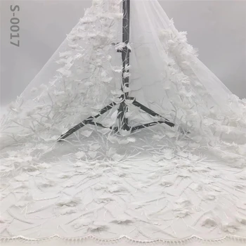 Nigerian White Wholesale 2020 French Bridal Flowers 3d Lace Fabric with Sequins for Wedding
Nigerian White Wholesale 2020 French Bridal Flowers 3d Lace Fabric with Sequins for Wedding