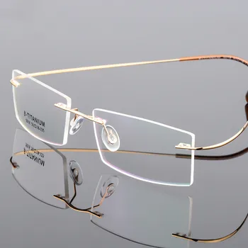 β-Titanium Alloy Eyeglasses Frames Rimless Flexible Optical Frame Prescription Spectacle Frameless Glasses Eye glasses
β-Titanium Alloy Eyeglasses Frames Rimless Flexible Optical Frame Prescription Spectacle Frameless Glasses Eye glasses