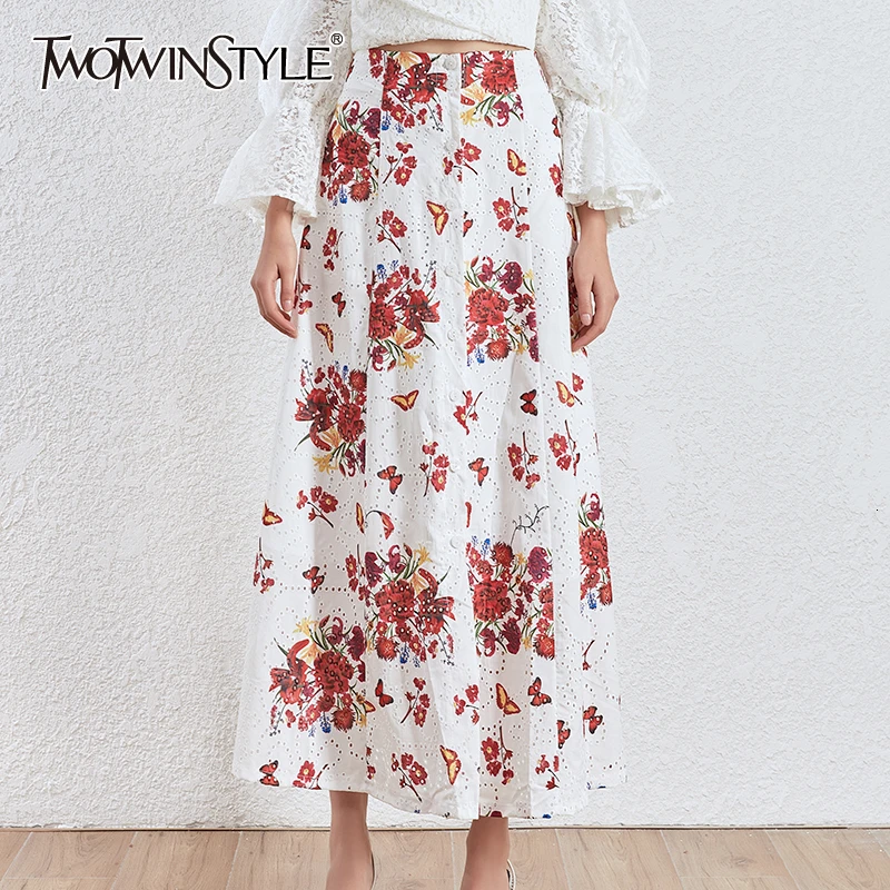 TWOTWINSTYLE Elegant Print Hollow Out Skirts For Female High Waist Casual Ruched Hit Color Women's Skirt Fashion Clothing Tide
TWOTWINSTYLE Elegant Print Hollow Out Skirts For Female High Waist Casual Ruched Hit Color Women's Skirt Fashion Clothing Tide