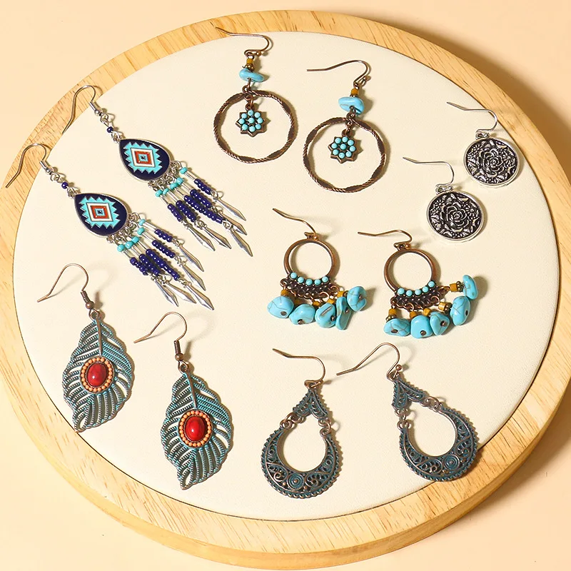 LATS Womens Vintage Flower Leaf Dangle Earring Tassel Earrings for Women 2020 Indian Style Earings Fashion Jewelry
LATS Womens Vintage Flower Leaf Dangle Earring Tassel Earrings for Women 2020 Indian Style Earings Fashion Jewelry