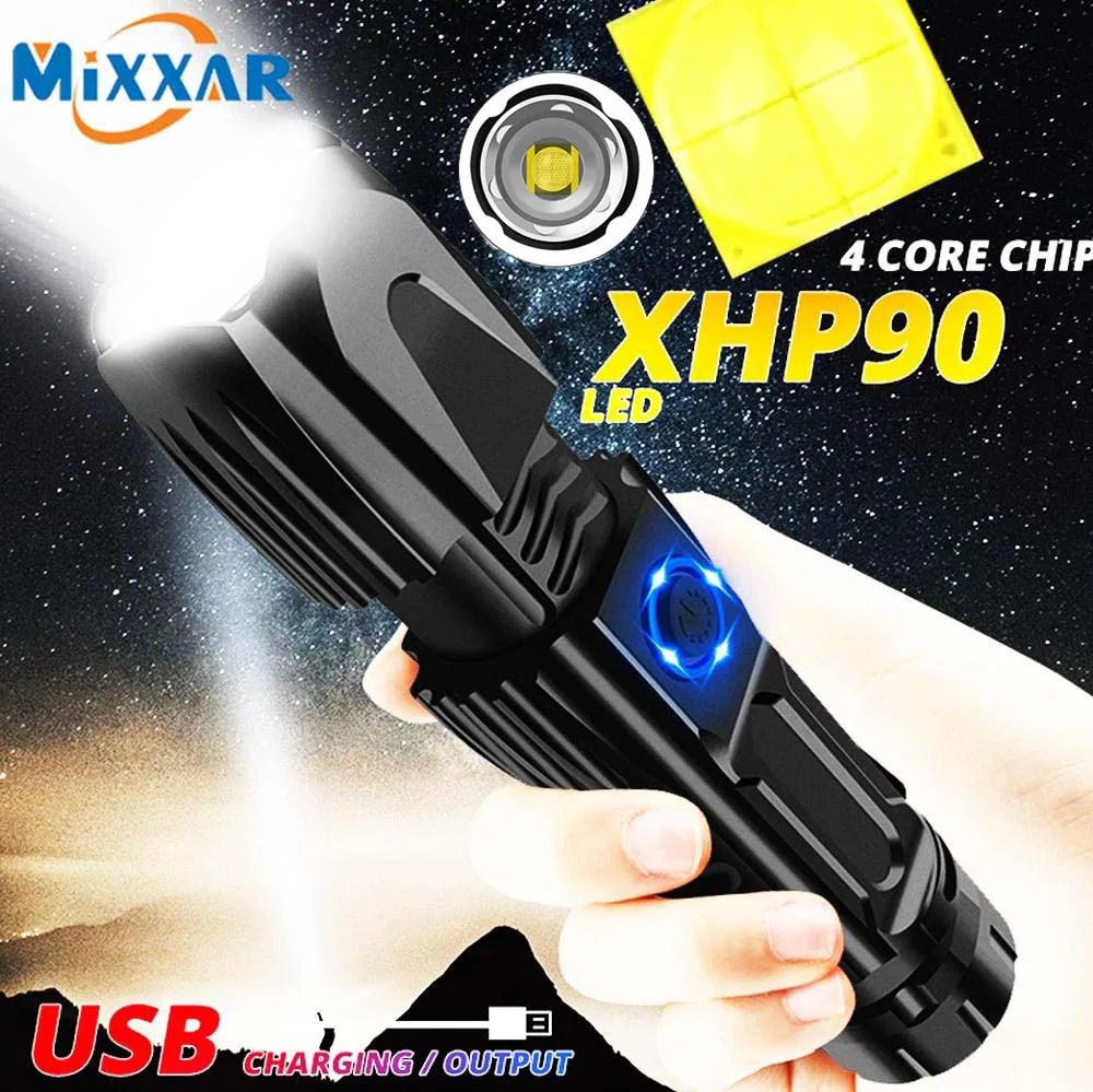 ZK20 Super Bright XHP90 LED Flashlight Zoomable USB Charging waterproof Tactical 26650 Hunting Flashlights with Safety Hammer
ZK20 Super Bright XHP90 LED Flashlight Zoomable USB Charging waterproof Tactical 26650 Hunting Flashlights with Safety Hammer