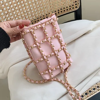 Chain Lattice PU Leather Shoulder Bags For Women 2020 Small Handbags Female Candy Color Hand Bag Lady Travel Fashion Handbag
Chain Lattice PU Leather Shoulder Bags For Women 2020 Small Handbags Female Candy Color Hand Bag Lady Travel Fashion Handbag
