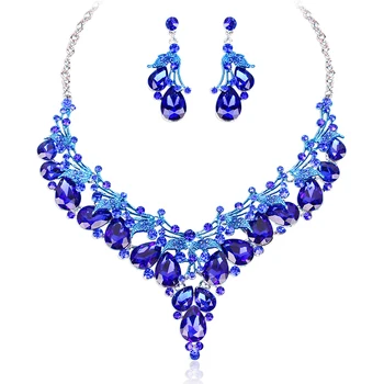 Fashion Austrian Crystal Necklace Earrings Indian Luxury Bridal Jewelry Set Brides Wedding Party Accessories Xmas Gift for Women
Fashion Austrian Crystal Necklace Earrings Indian Luxury Bridal Jewelry Set Brides Wedding Party Accessories Xmas Gift for Women