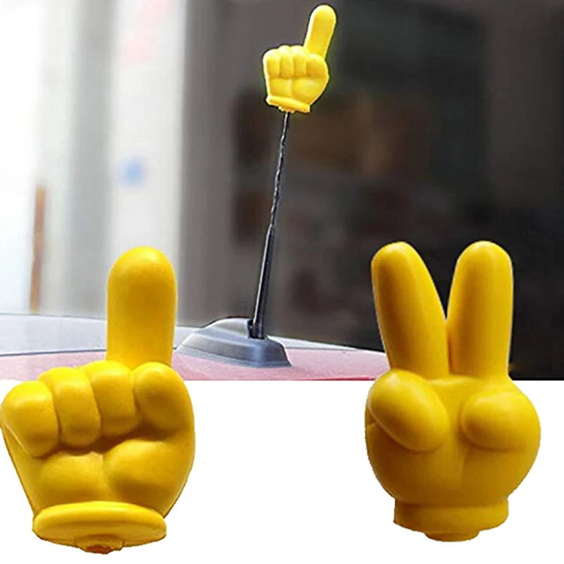Cute Victory Finger Car Antenna Topper Eva Decorative Car Topper Balls Yellow 1pc
Cute Victory Finger Car Antenna Topper Eva Decorative Car Topper Balls Yellow 1pc