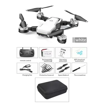 HJ28-1 Foldable 5MP Camera RC Drone Wifi FPV Altitude Hold Gesture Photo/video RC Quadcopter with Storage Bag & 2PCS Batteries
HJ28-1 Foldable 5MP Camera RC Drone Wifi FPV Altitude Hold Gesture Photo/video RC Quadcopter with Storage Bag & 2PCS Batteries