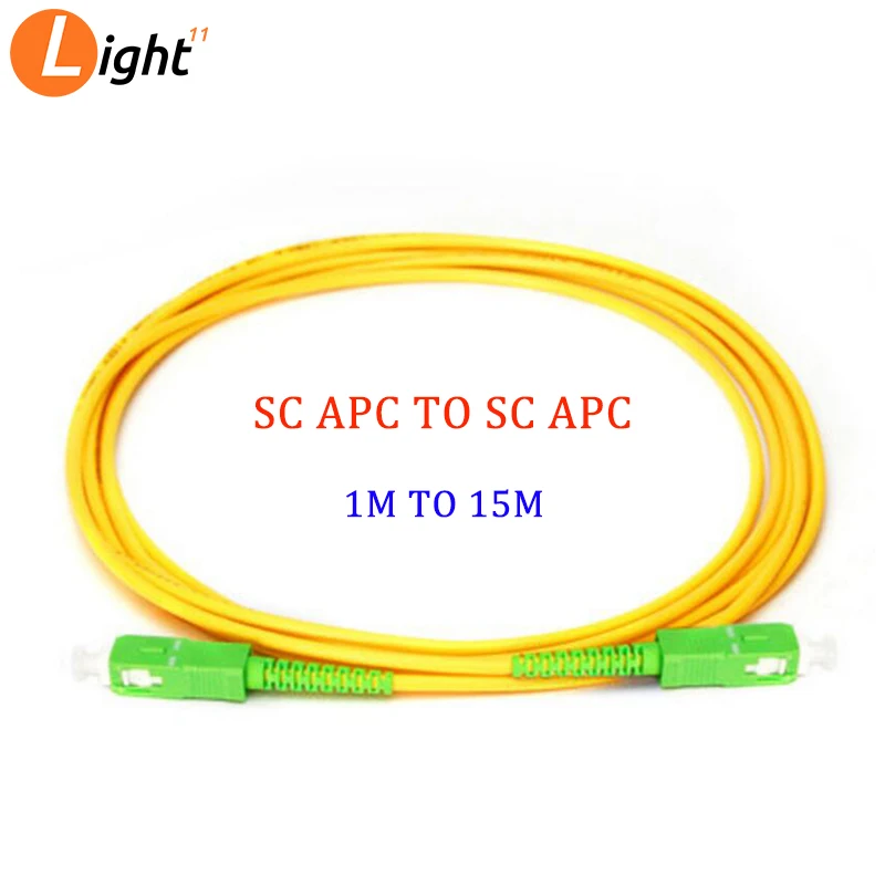 10PCS SC APC to SC APC Single-mode optical fiber Optic patch cord 2.0mm PVC SM FTTH Optic Cable 1m 2m 3m 5m 10m 15m
10PCS SC APC to SC APC Single-mode optical fiber Optic patch cord 2.0mm PVC SM FTTH Optic Cable 1m 2m 3m 5m 10m 15m
