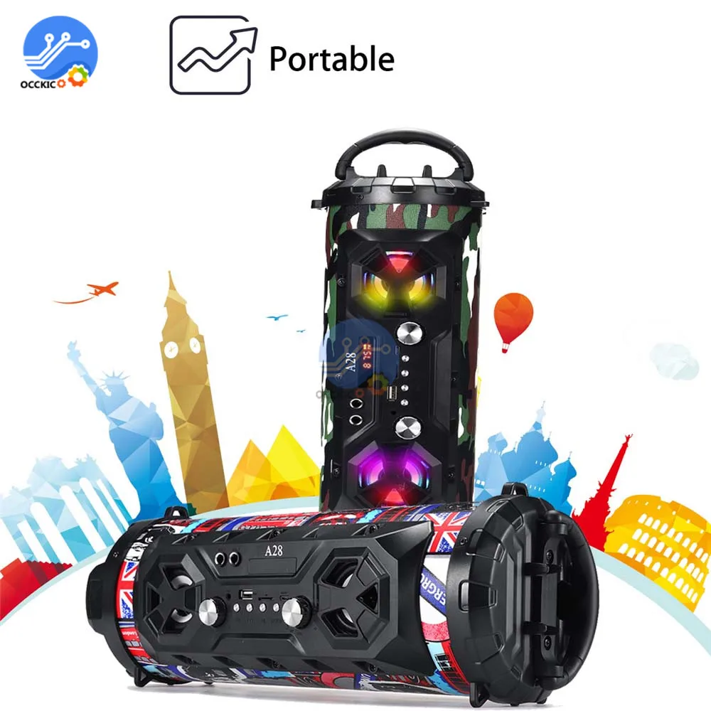 Hifi Portable Bluetooth Speaker 4.2 FM Radio 3D Sound Surround Stereo Loud Bass Subwoofer Aux USB TF 25W with LED Flashlight
Hifi Portable Bluetooth Speaker 4.2 FM Radio 3D Sound Surround Stereo Loud Bass Subwoofer Aux USB TF 25W with LED Flashlight