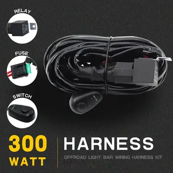 1pc 6000K 300W Wire Harness Kit Wiring ON OFF Switch Relay Fuse For LED Light Bar Auto Accessories
1pc 6000K 300W Wire Harness Kit Wiring ON OFF Switch Relay Fuse For LED Light Bar Auto Accessories