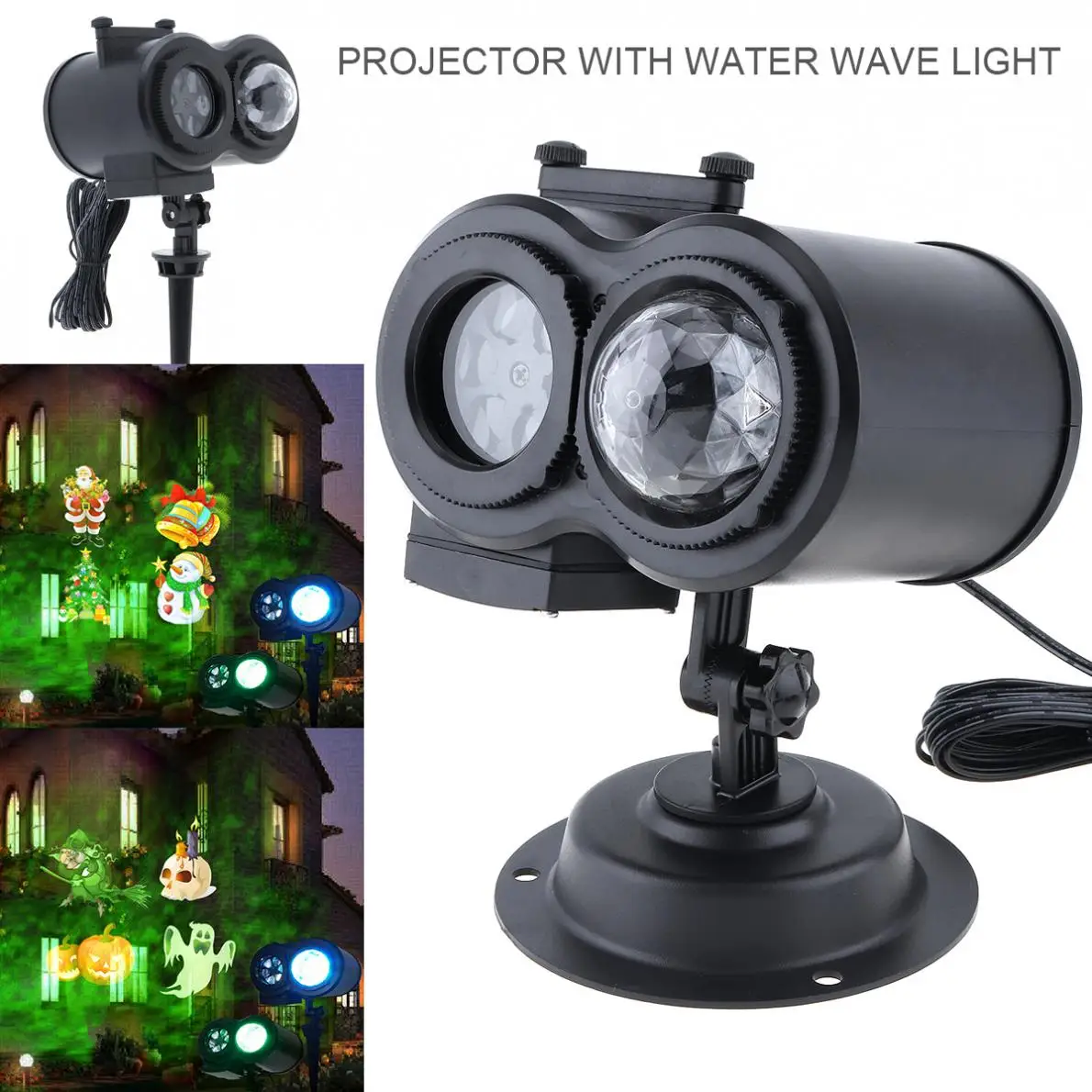 LED Card Water Pattern Projection Lamp with Remote Control 12 Patterns for Christmas / Halloween / Festival
LED Card Water Pattern Projection Lamp with Remote Control 12 Patterns for Christmas / Halloween / Festival