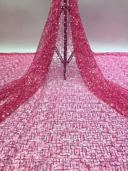 Amazing Wedding Lace Fuchsia French Net Lace Fabric With Sequins PAN206(5Yards/Lot)
Amazing Wedding Lace Fuchsia French Net Lace Fabric With Sequins PAN206(5Yards/Lot)