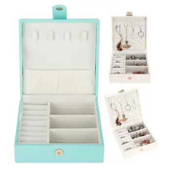 Simple Portable PU Leather Earrings Jewelry Organizer Storage Holder Box Case jewelry box Dispay Container for jewelry 
Simple Portable PU Leather Earrings Jewelry Organizer Storage Holder Box Case jewelry box Dispay Container for jewelry