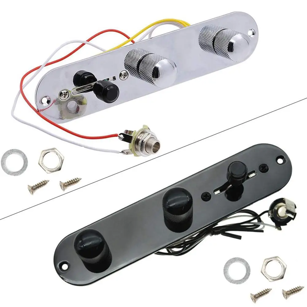 Prewired Control Plate 3-Way Switch for Fender Tele Telecaster with Socket with Electric Guitar Accessories
Prewired Control Plate 3-Way Switch for Fender Tele Telecaster with Socket with Electric Guitar Accessories