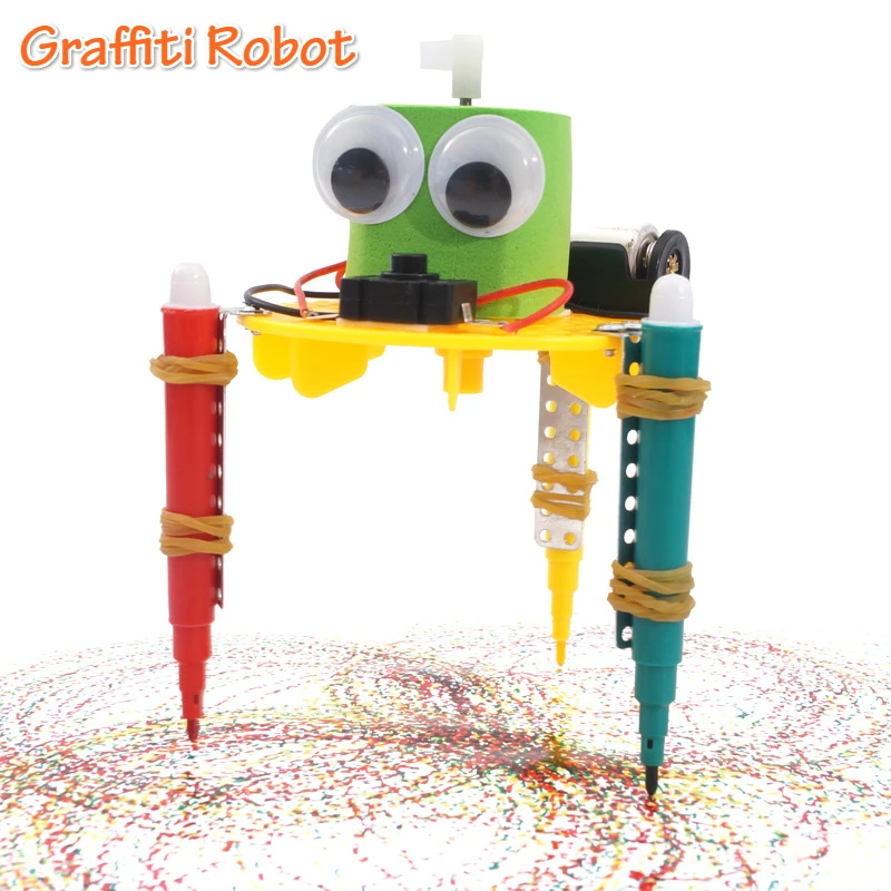 DIY Электрический граффити Робот детские научные открытия игрушки для детей